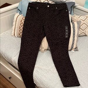 GAP Brown Leopard Print Leggings